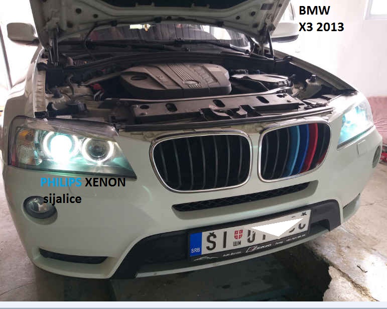 bmw x3 f25 xenon svetla philips d1s sijalica ugradnja novi sad tuning